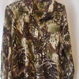 Button down blouse Sere Nade .sleeve flare  xl